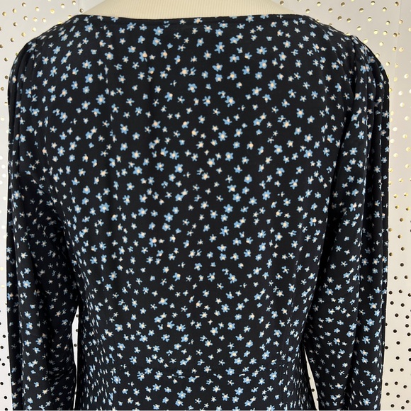NWT Madewell Seamed Long-Sleeve Mini Dress in Ditsy Floral - Picture 10 of 16